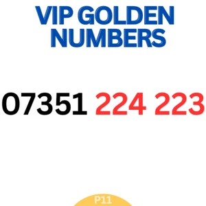 Tarjetas SIM de negocios especiales de tocador fáciles de recordar números móviles dorados VIP - Imagen 1 de 1