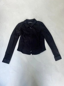 Urban Outfitters Silence + Noise Hailey Zip Through Shirt. Black. XL. - Picture 1 of 6