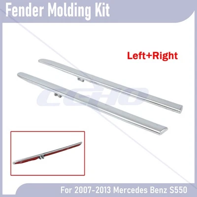 Moldura guardabarros delantero izquierdo y derecho para Mercedes-Benz CL63 CL65 AMG 08-14 Foto 1 de 4