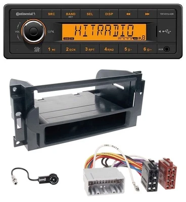 Continental 1DIN USB AUX MP3 Autoradio für Chrysler PT Cruiser 300C Dodge Jeep C - Bild 1 von 4