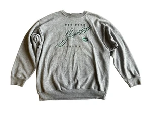 Vintage 90’s New York Jets Logo Athletic Grey Pullover Sweater Adult Medium READ - Bild 1 von 7