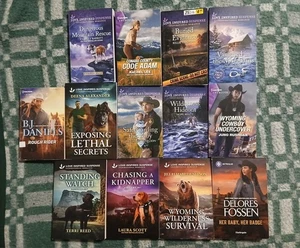 Lot (13) Harlequin Intrigue and LOVE INSPIRED SUSPENSE Romance PB Books - Imagen 1 de 4
