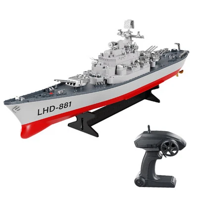 Remote Control Battleship Remote Control Boat 2.4GHz Waterproof Large Size ZZ - Bild 1 von 4