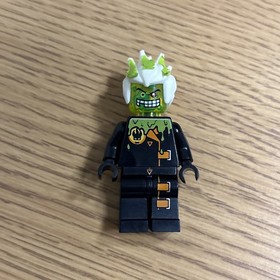 Lego Agents Villian DR. D ZASTER MINIFIG  w/Neon Green Minifigure Head -8969