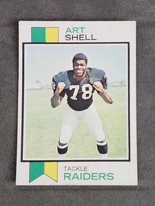 1973 Topps #77 Art Shell RC - Set Break - Oakland Raiders - Foto 1 di 2