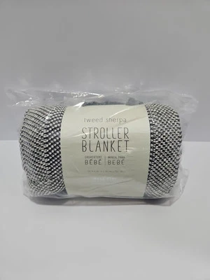 West Elm x Pottery Barn Tweed Sherpa Stroller Blanket 30in x 40in - NWT - Image 1 of 4