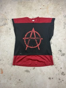 Vintage 90’s Punks Not Dead Jersey Cut Off Size Xl - Picture 1 of 6