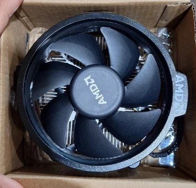AMD fan cooler, NEW Black, Pre-applied thermal paste - Image 1 of 2