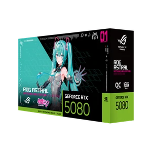 ROG Strix GeForce RTX 5080 Hatsune Miku Edition - Picture 1 of 5
