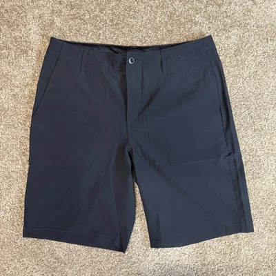 Volcom Kerosene Hybrid Chino Shorts Mens 34 Black Stretch Outdoor Performance - Image 1 of 4