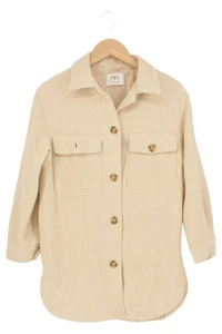 ZARA Giacca Camicia Bambini Beige Casual Regular (IT 168, EU 164) - Foto 1 di 2