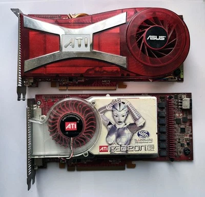 Asus X1950XTX 512MB and Sapphire X1950XT 256MB PCI-Express VGA Cards - Image 1 of 4
