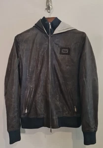 Phillip Plein Leather Zip Jacket Women Sz XXL M Sz L - Picture 1 of 8