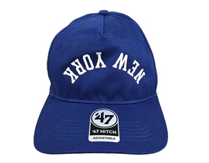 New York Giants ‘47 Brand Blue Flip Script Hitch Hat Cap Adjustable Snap New - Picture 1 of 13