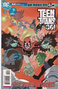 TEEN TITANS GO #44 Sehr guter Erhaltungszustand 1. Red Raven Auftritt ~ SELTEN CARTOON NETWORK DC 2007 - Bild 1 von 2