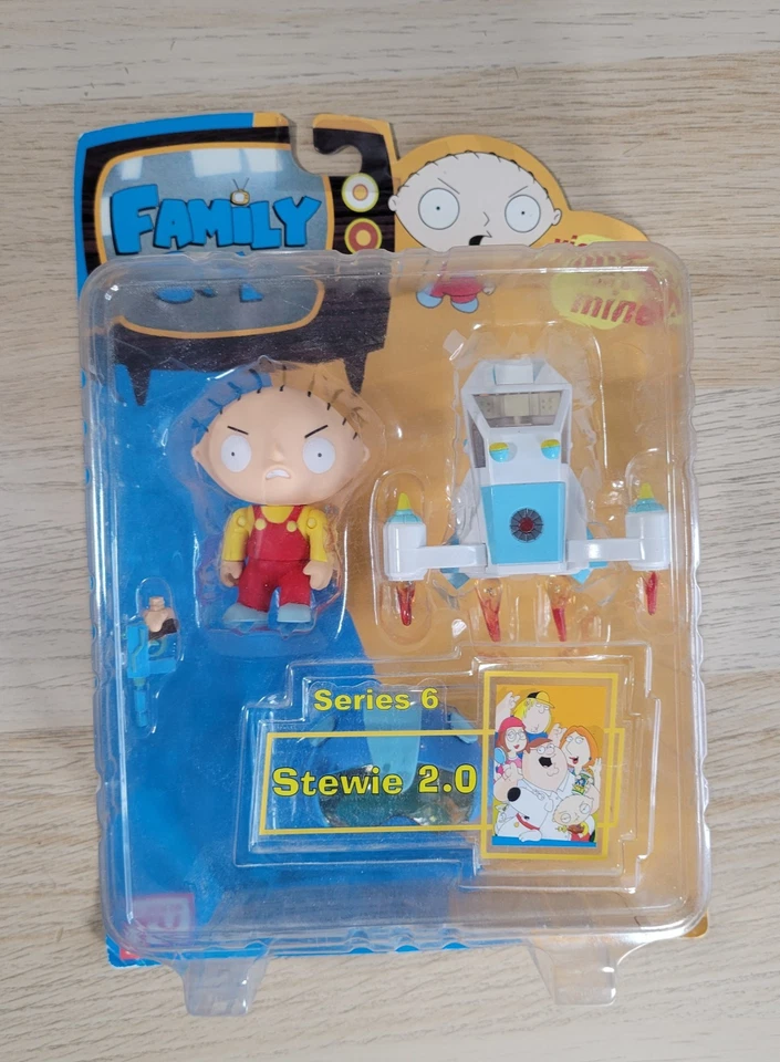 Figura de acción Mezco Family Guy serie 6 Stewie 2.0 2006 coleccionable NUEVO Foto 1 de 4