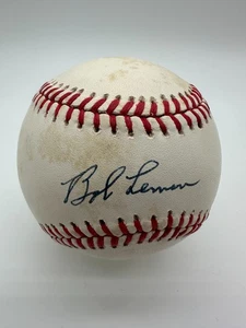 Bob Lemon Signed Autographed American League Baseball JSA COA - Picture 1 of 7