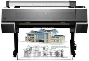EPSON STYLUS PRO 9700 PHOTO 44" WIDE LARGE FORMAT NETWORK PRINTER PLOTTER - Picture 1 of 7