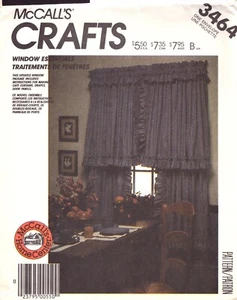 McCall's 3464 ~ Instrucciones para hacer cortinas de café cortinas-paneles de puertas - Imagen 1 de 4