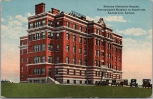 Vintage Kansas City, KANSAS Postcard BETHANY METHODIST HOSPITAL / 1919 Cancel - Picture 1 of 2