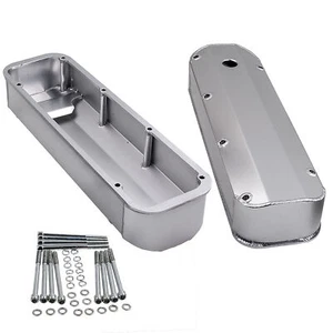 Fabricated Aluminum Tall Valve Covers for Ford BBF 429 460 V8 Big Block Engines - Imagen 1 de 12