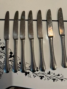 Pfaltzgraff Stainless CASSELBERRY Flatware Replacement Piece Dinner Knives Set 7 - Bild 1 von 9