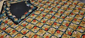 Tablecloth Linen with 4 Napkins, for square Tables Handmade. Size 47 X 47 in - Picture 1 of 12