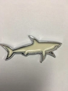 Car Motocycle FENDER TRUNK BADGE EMBLEM Shark #1 - Picture 1 of 3