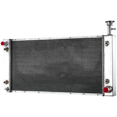 4-Row Aluminum Radiator Fit 04-2016 Chevy Express GMC Savana 2500 3500 4.8L AT Foto 1 de 4
