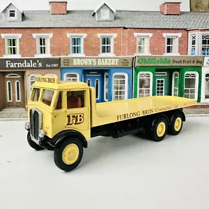 EFE 1:76 OO Railway AEC Mammoth Furlong Bros Diecast Flatbed Lorry Model - Picture 1 of 2