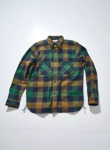 (ASK availability first)SAMURAI JEANS SIN24-01 RopeDyed Indigo Heavy Flannel new - Picture 1 of 7