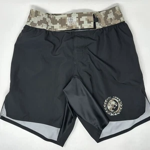 Renzo Gracie Austin BJJ Fight Shorts Herren Größe XS schwarz tarnfarben Kordelzug - Bild 1 von 5