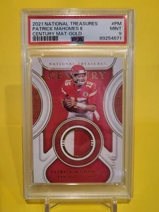 2021 TESORI NAZIONALI PATRICK MAHOMES II SECOLO ORO OPACO 18/49 PSA 9 - Foto 1 di 1