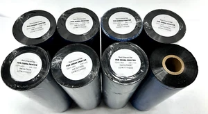 Lot of 8 - Resin Enhanced Ribbon for Zebra Printer - 8.66" x 1476'-220mm x 450M - Picture 1 of 3