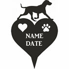 Braco Italiano Heart Memorial Plaque - Pet Dog & Cats Personalised Grave Stone