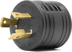 NEMA L5-30P Enchufe Twist-Lock a TT-30R Salida 120V 30A 3600W Generador RV Adaptador - Imagen 1 de 11