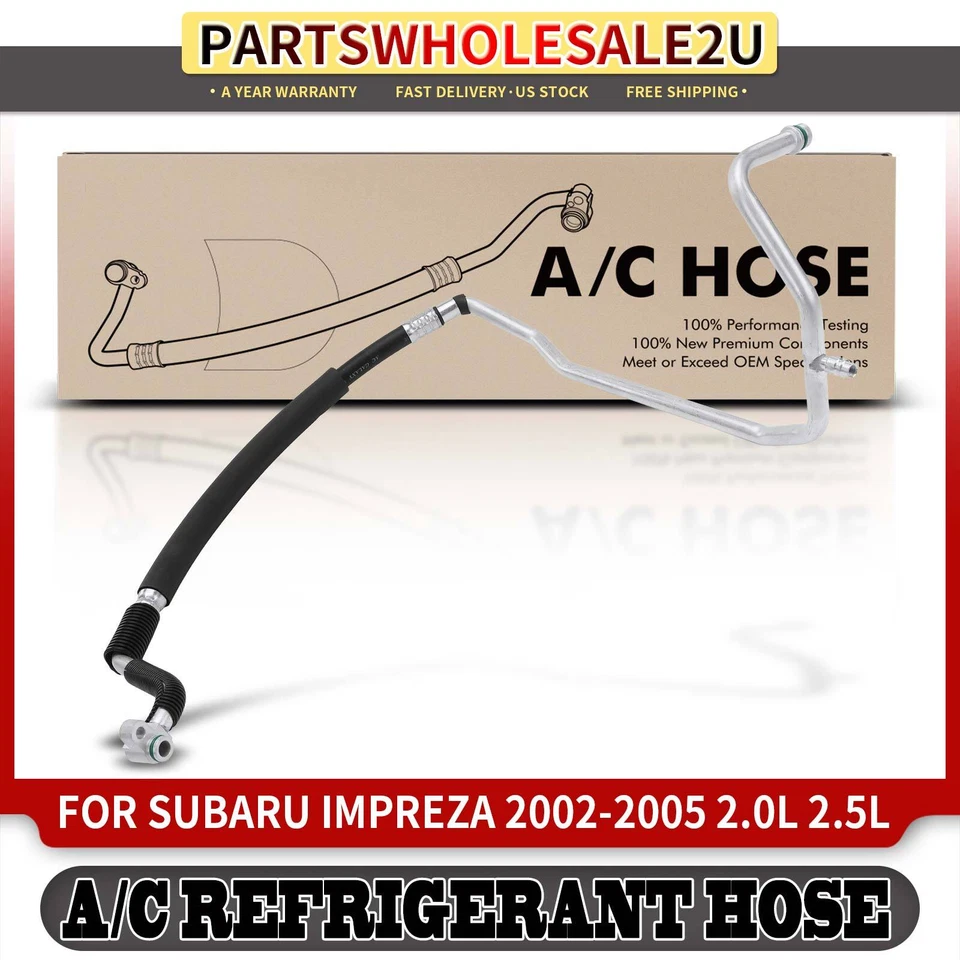 Línea de succión de compresor a evaporador para Subaru Impreza 2002-2005 H4 2,0 L 2,5 L Foto 1 de 4