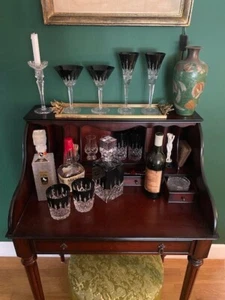 90s Bombay Desk/ Cocktail Bar~ "Georgian Style"~ Nautical Theme - Picture 1 of 7