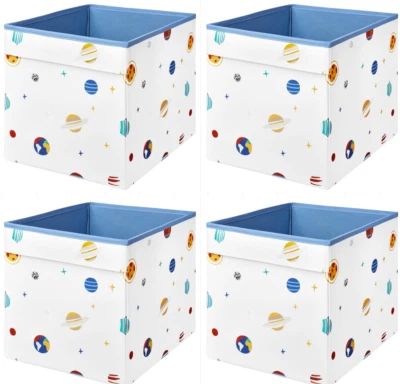 4x IKEA AFTONSPARV Caja de Almacenamiento Kallax Expedit, Caja 33x38x33 cm Espacio/Multicolor Foto 1 de 4