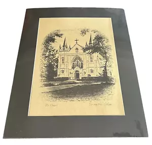 Springhill College St. Joseph Capilla Impresión Móvil Alabama De Colección Mate 14 x 18 - Imagen 1 de 9