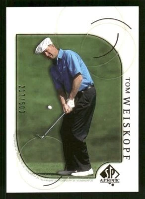 2001 SP Authentic Tom Weiskopf Gold SN #11 Card #/500 - Image 1 of 2