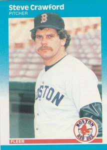 FREE SHIPPING-MINT-1987 (RED SOX) Fleer #33 Steve Crawford - Picture 1 of 1