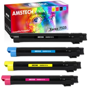 4 x Toner Cartridge fits for Xerox WorkCentre 7525 7545 7556 7530 7535 - Picture 1 of 9