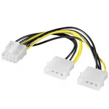 CAVO ALIMENTAZIONE SCHEDA VIDEO ADATTATORE DA MOLEX A PCI EXPRESS 8 PIN 15cm