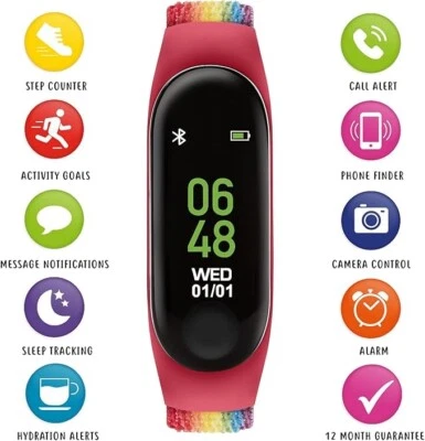 Tikkers Series 1  Canvas Rip Strap Kids Activity Tracker  NEW WITHOUT BOX - Image 1 of 4