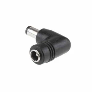 Netzteil-Winkeladapter von DC-Hohlstecker 5,5/2,1mm auf Stecker 5,5/2,5mm, 90° - Bild 1 von 2