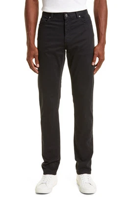 ZEGNA ‘Roccia’ Stretch Cotton Dyed City 5-Pocket Jean Pants Black 36 $750+ NEW - Image 1 of 4
