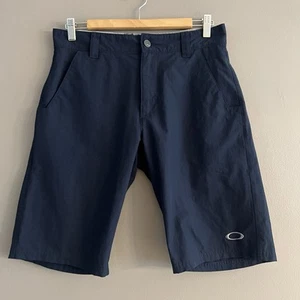 Oakley Take Pro Golf Shorts Sporty Athletic Preppy Lightweight Navy Blue Sz 30 - Picture 1 of 12