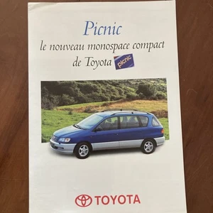Toyota Picnic 1997 catalogue prospectus brochure de vente publicité - Imagen 1 de 3