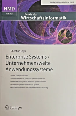 HMD Heft 361, Band 62 Heft 1 Febr. 2025, Enterprise Systems/Unternehmensweite... - Bild 1 von 3